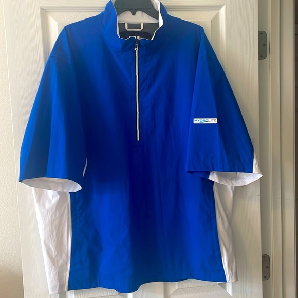 Men’s FJ Dry Joys Size XXL 1/2 Zip Golf Rain Jacket. Short sleeves Front pockets - Picture 1 of 5